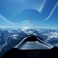 Flugwegposition um 14:48:08: Aufgenommen in der Nähe von Gemeinde Mayrhofen, Österreich in 3328 Meter